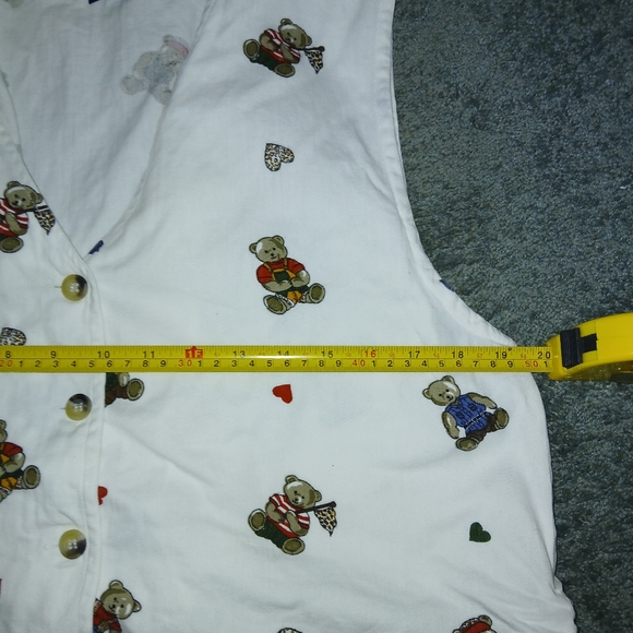 Patriotic Bear Vest Vintage Size Large - Picture 3 of 8